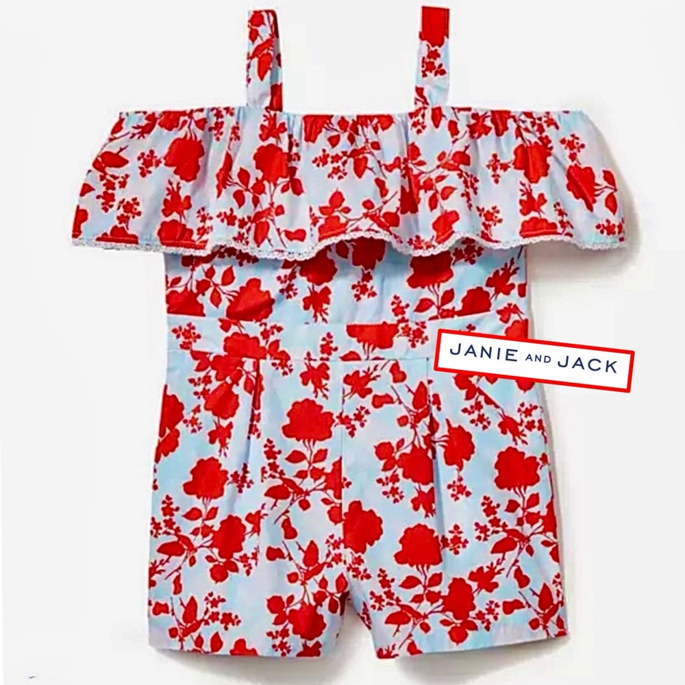 Janie and Jack | Girls Floral Romper 3T | NWOT